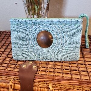 Vintage Beaded Silk Lining Handbag